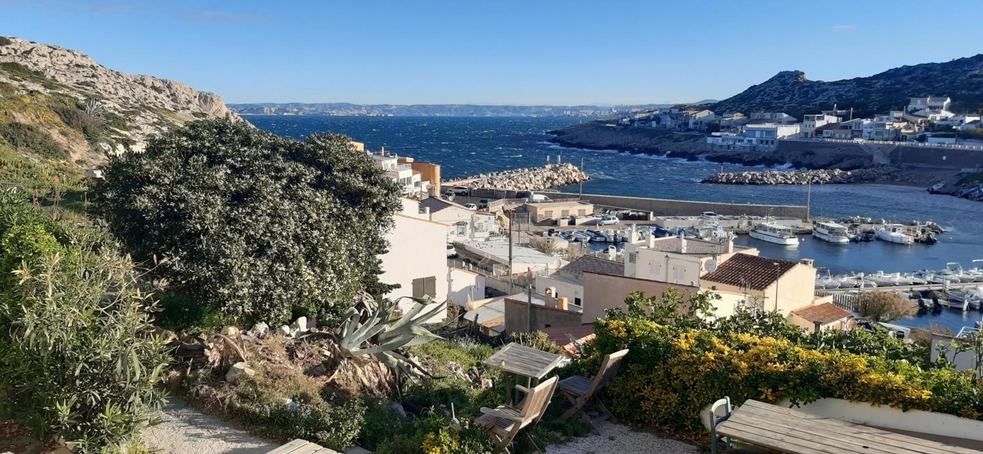 Cabanon Vue Mer Et Calanques Les Goudes Marseille Eksteriør bilde